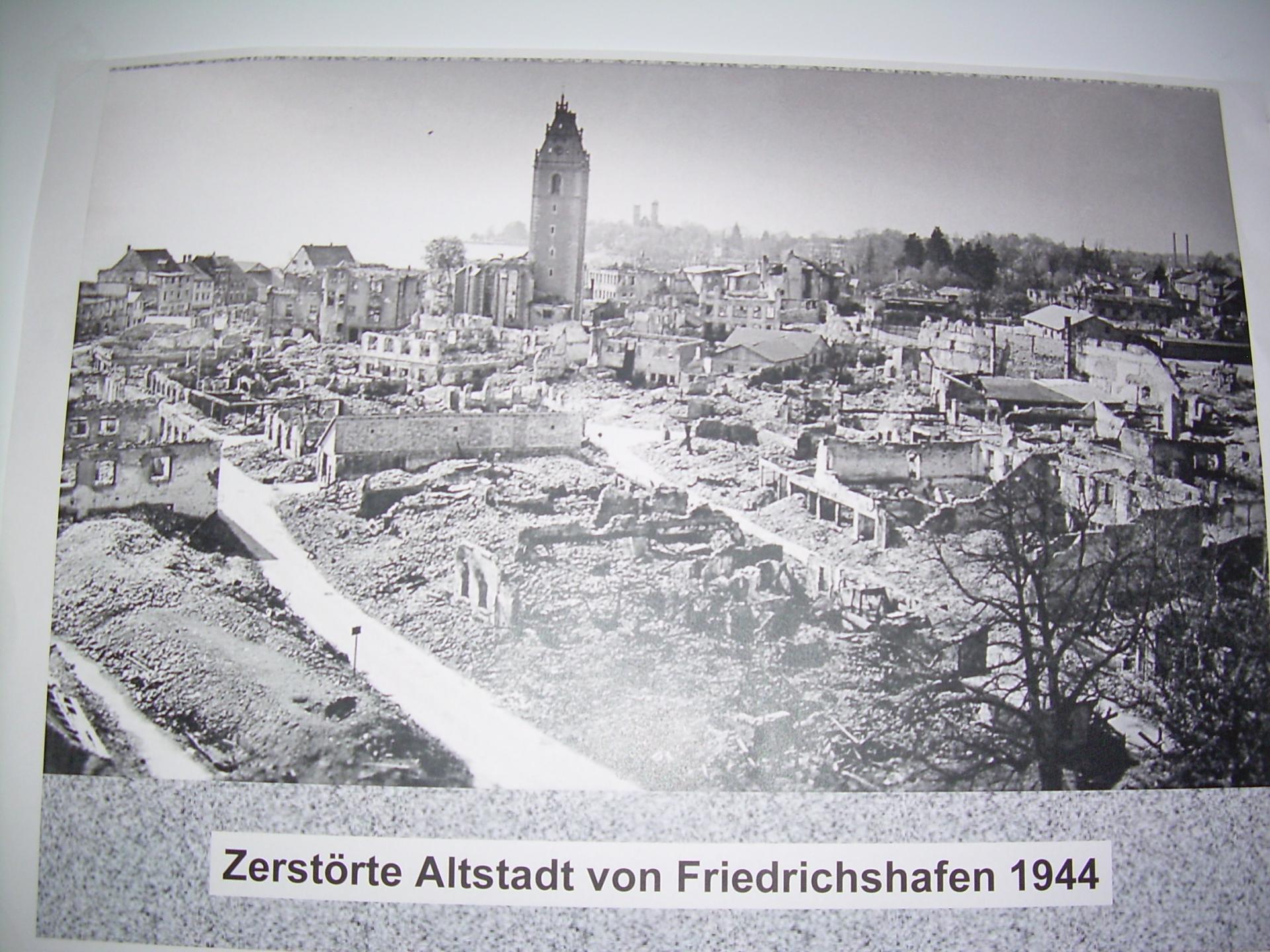 Friedrichshafen zerstort